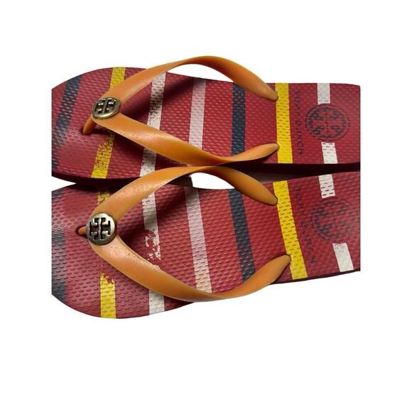 Tory Burch flip flops size 8-8.5 - Picture 2 of 2
